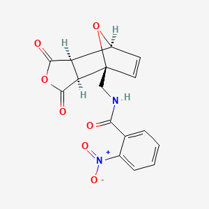 N-{[(1R,2S,6R,7S)-3,5-dioxo-4,10-dioxatricyclo[5.2.1.0^{2,6}]dec-8-en-1-yl]methyl}-2-nitrobenzamide