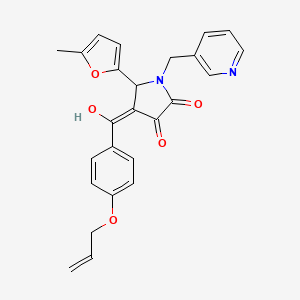 4-(4-(allyloxy)benzoyl)-3-hydroxy-5-(5-methylfuran-2-yl)-1-(pyridin-3-ylmethyl)-1H-pyrrol-2(5H)-one