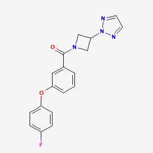 (3-(2H-1,2,3-triazol-2-yl)azetidin-1-yl)(3-(4-fluorophenoxy)phenyl)methanone