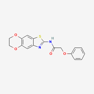 N-(6,7-dihydro-[1,4]dioxino[2,3-f][1,3]benzothiazol-2-yl)-2-phenoxyacetamide