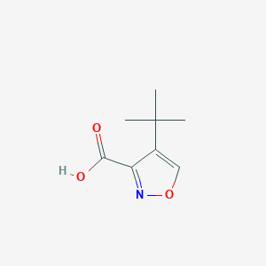 molecular formula C8H11NO3 B2859957 4-Tert-butyl-1,2-oxazole-3-carboxylic acid CAS No. 1783326-15-7