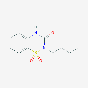 molecular formula C11H14N2O3S B285996 2-butyl-2H-1,2,4-benzothiadiazin-3(4H)-one 1,1-dioxide 