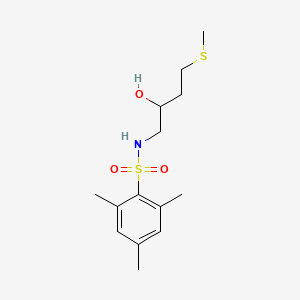 N-[2-hydroxy-4-(methylsulfanyl)butyl]-2,4,6-trimethylbenzene-1-sulfonamide