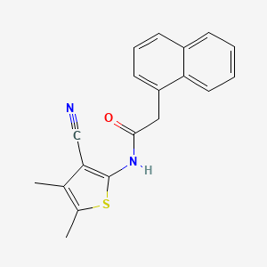 N-(3-cyano-4,5-dimethylthiophen-2-yl)-2-(naphthalen-1-yl)acetamide