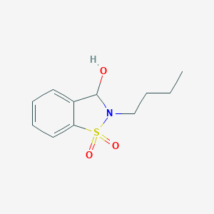 molecular formula C11H15NO3S B285997 2-Butyl-2,3-dihydro-1,2-benzisothiazol-3-ol 1,1-dioxide 