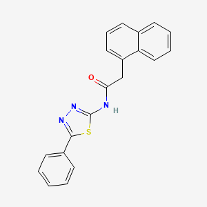 2-(naphthalen-1-yl)-N-(5-phenyl-1,3,4-thiadiazol-2-yl)acetamide