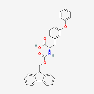 molecular formula C30H25NO5 B2859984 (S)-2-(9H-芴-9-基甲氧羰基氨基)-3-(3-苯氧基苯基)-丙酸 CAS No. 1313277-83-6
