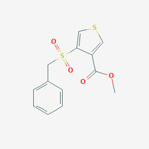 molecular formula C13H12O4S2 B286001 Methyl 4-(benzylsulfonyl)-3-thiophenecarboxylate 