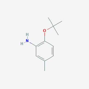 molecular formula C11H17NO B2860017 2-(Tert-butoxy)-5-methylaniline CAS No. 1097793-12-8