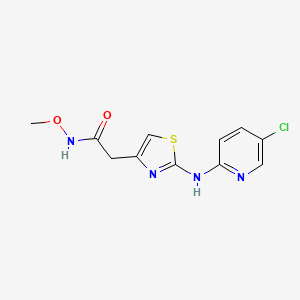 2-(2-((5-chloropyridin-2-yl)amino)thiazol-4-yl)-N-methoxyacetamide