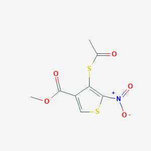 Methyl 4-(acetylsulfanyl)-5-nitro-3-thiophenecarboxylate