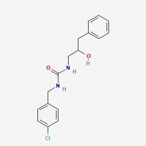 molecular formula C17H19ClN2O2 B2860028 1-(4-氯苄基)-3-(2-羟基-3-苯基丙基)脲 CAS No. 1351618-66-0