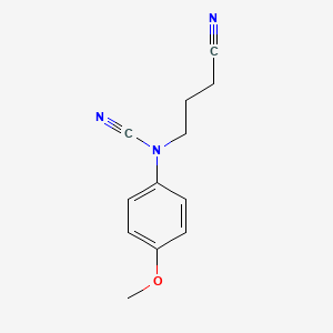 3-Cyanopropyl-(4-methoxyphenyl)cyanamide