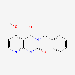 molecular formula C17H17N3O3 B2860050 3-benzyl-5-ethoxy-1-methylpyrido[2,3-d]pyrimidine-2,4(1H,3H)-dione CAS No. 1005299-06-8