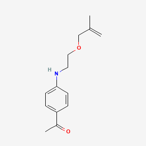 1-[4-({2-[(2-Methylprop-2-en-1-yl)oxy]ethyl}amino)phenyl]ethan-1-one