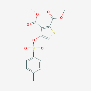 molecular formula C15H14O7S2 B286006 Dimethyl 4-{[(4-methylphenyl)sulfonyl]oxy}-2,3-thiophenedicarboxylate 