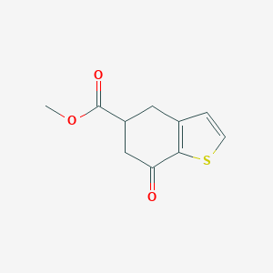 molecular formula C10H10O3S B286007 Methyl 7-oxo-4,5,6,7-tetrahydro-1-benzothiophene-5-carboxylate 