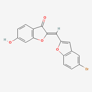 (2Z)-2-[(5-bromo-1-benzofuran-2-yl)methylidene]-6-hydroxy-1-benzofuran-3(2H)-one