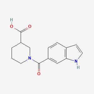 1-(1H-indole-6-carbonyl)piperidine-3-carboxylic acid