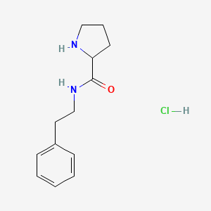 N-phenethylpyrrolidine-2-carboxamide hydrochloride