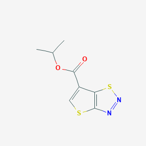 molecular formula C8H8N2O2S2 B286011 Isopropyl thieno[2,3-d][1,2,3]thiadiazole-6-carboxylate 