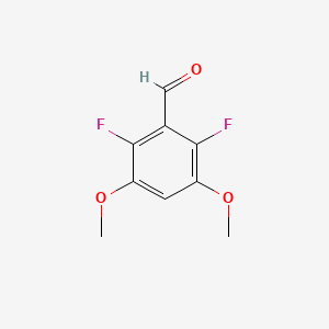 molecular formula C9H8F2O3 B2860112 2,6-二氟-3,5-二甲氧基苯甲醛 CAS No. 1890954-24-1