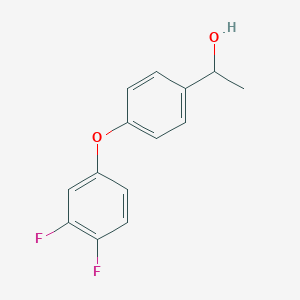 molecular formula C14H12F2O2 B2860119 1-[4-(3,4-Difluorophenoxy)phenyl]ethan-1-ol CAS No. 1153088-54-0