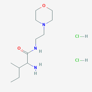 2-amino-3-methyl-N-(2-morpholin-4-ylethyl)pentanamide dihydrochloride