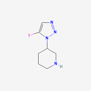 3-(5-Iodotriazol-1-yl)piperidine