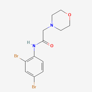 N-(2,4-dibromophenyl)-2-morpholinoacetamide