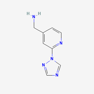 [2-(1H-1,2,4-triazol-1-yl)pyridin-4-yl]methanamine
