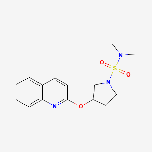 N,N-dimethyl-3-(quinolin-2-yloxy)pyrrolidine-1-sulfonamide