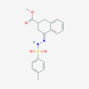 molecular formula C19H20N2O4S B286016 Methyl 4-{[(4-methylphenyl)sulfonyl]hydrazono}-1,2,3,4-tetrahydro-2-naphthalenecarboxylate 