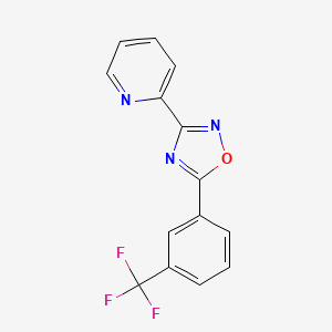 2-{5-[3-(Trifluoromethyl)phenyl]-1,2,4-oxadiazol-3-yl}pyridine