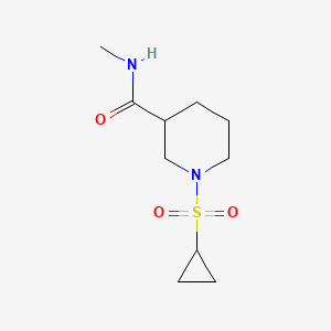 molecular formula C10H18N2O3S B2860180 1-(环丙烷磺酰基)-N-甲基哌啶-3-甲酰胺 CAS No. 1822868-62-1