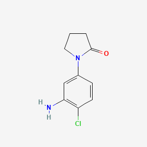 molecular formula C10H11ClN2O B2860189 1-(3-Amino-4-chlorophenyl)pyrrolidin-2-one CAS No. 69131-52-8
