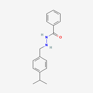 molecular formula C17H20N2O B2860191 N'-(4-异丙基苄基)苯甲酰肼 CAS No. 537672-69-8