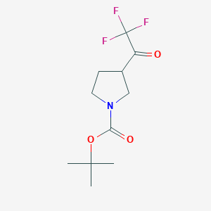 molecular formula C11H16F3NO3 B2860217 叔丁基 3-(2,2,2-三氟乙酰基)吡咯烷-1-羧酸酯 CAS No. 1159981-92-6