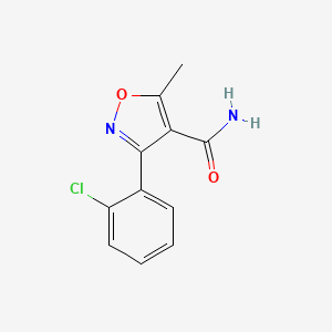 3-(2-Chlorophenyl)-5-methyl-1,2-oxazole-4-carboxamide