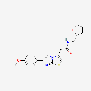 2-(6-(4-ethoxyphenyl)imidazo[2,1-b]thiazol-3-yl)-N-((tetrahydrofuran-2-yl)methyl)acetamide