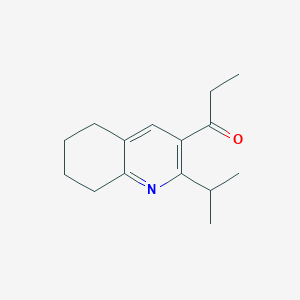 molecular formula C15H21NO B286023 1-(2-Isopropyl-5,6,7,8-tetrahydro-3-quinolinyl)-1-propanone 