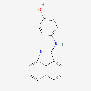molecular formula C17H12N2O B2860243 4-(Benzo[cd]indol-2-ylamino)phenol CAS No. 392714-38-4