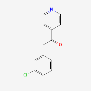 molecular formula C13H10ClNO B2860249 2-(3-Chlorophenyl)-1-(pyridin-4-yl)ethanone CAS No. 204993-77-1