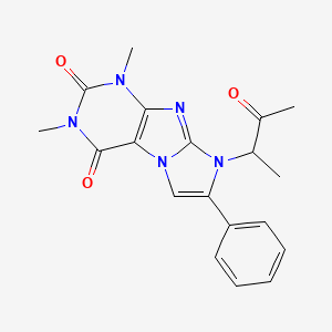 2,4-Dimethyl-6-(3-oxobutan-2-yl)-7-phenylpurino[7,8-a]imidazole-1,3-dione