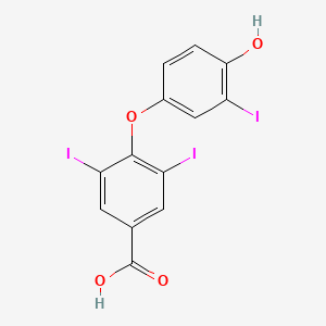 molecular formula C13H7I3O4 B2860267 4-(4-羟基-3-碘-苯氧基)-3,5-二碘-苯甲酸 CAS No. 4618-45-5