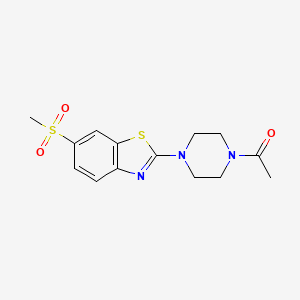 1-(4-(6-(Methylsulfonyl)benzo[d]thiazol-2-yl)piperazin-1-yl)ethanone