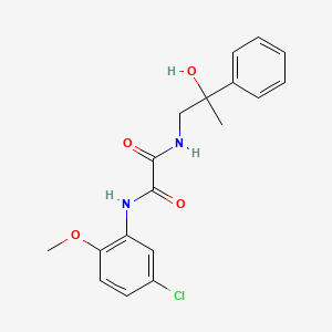 molecular formula C18H19ClN2O4 B2860270 N1-(5-氯-2-甲氧基苯基)-N2-(2-羟基-2-苯基丙基)草酰胺 CAS No. 1351586-41-8