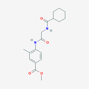 Methyl 4-(2-(cyclohexanecarboxamido)acetamido)-3-methylbenzoate