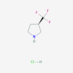 molecular formula C5H9ClF3N B2860291 (R)-3-Trifluoromethyl-pyrrolidine hydrochloride CAS No. 2198055-96-6