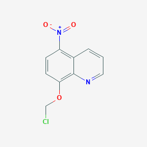 molecular formula C10H7ClN2O3 B2860295 8-(氯甲氧基)-5-硝基喹啉 CAS No. 1501350-97-5